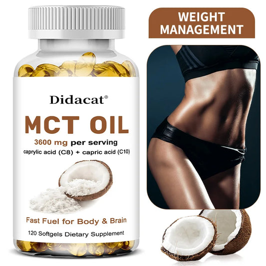 MCT Oil Capsules Focus, fat burning, weight management, provide energy to the brain, keep you focused all day Supplements Life Quality Supplements Life Quality https://www.cyberehub.com