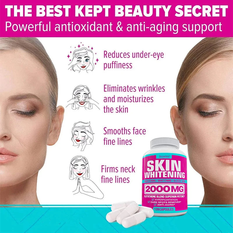 Glutathione Complex Capsules - Powerful Antioxidant, Reduces Hyperpigmentation, Alleviates Dark Spots, Moisturizes Skin Supplements Life Quality Supplements Life Quality https://www.cyberehub.com