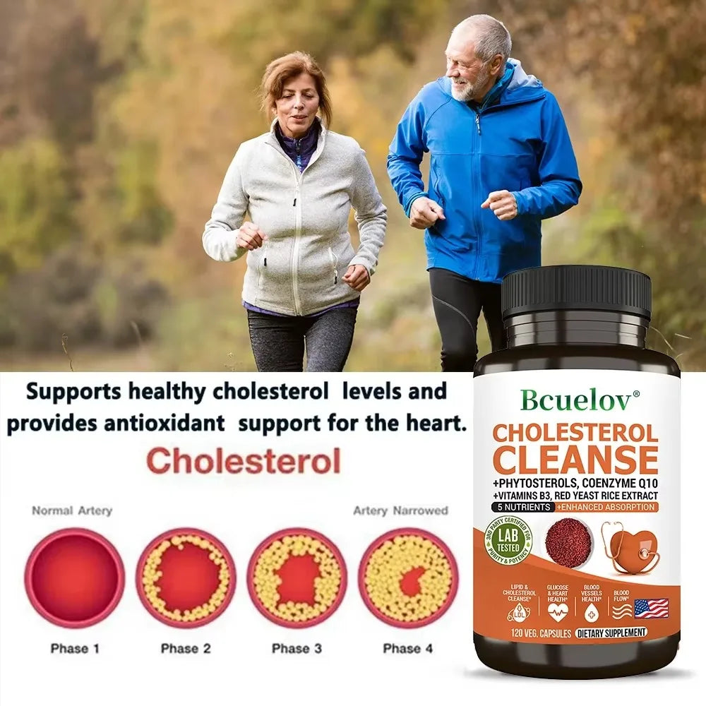 Niacinamide, Red Yeast Rice, Black Pepper Extract, Cholesterol Cleanser - Helps Lower Cholesterol Levels, 120 Capsules Supplements Life Quality Supplements Life Quality https://www.cyberehub.com