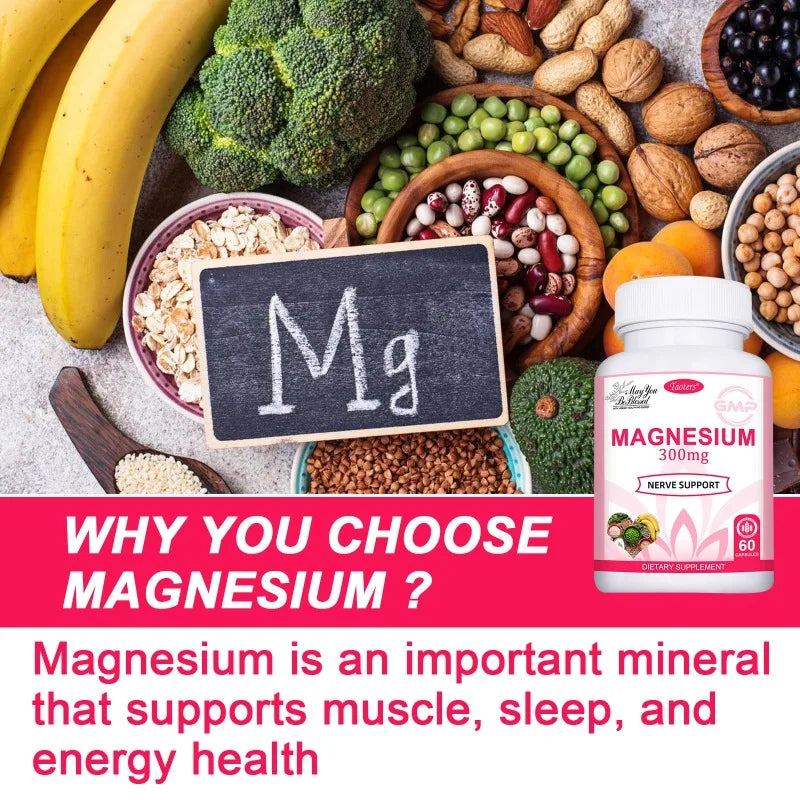 Triple Magnesium Complex Supplement, 300 mg Magnesium (Glycinate, Malate, and Citrate) Complex for Muscle, Nerve, Bone, and Ener Supplements Life Quality Supplements Life Quality https://www.cyberehub.com