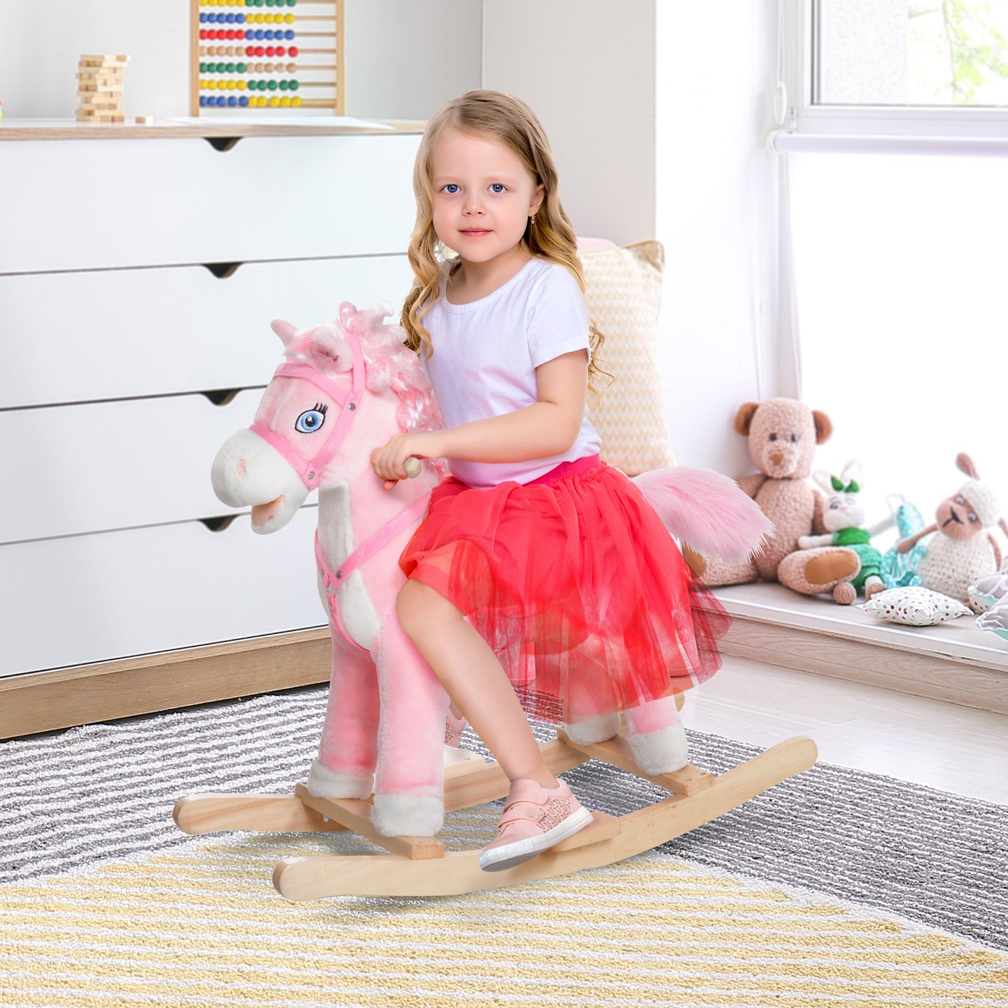 Kids Ride on Rocking Horse Toddler Plush Toy with Realistic Sounds and Swinging Tail for 3 Years Old Children Car Giga GNJ Toys Walmart Giga https://www.cyberehub.com
