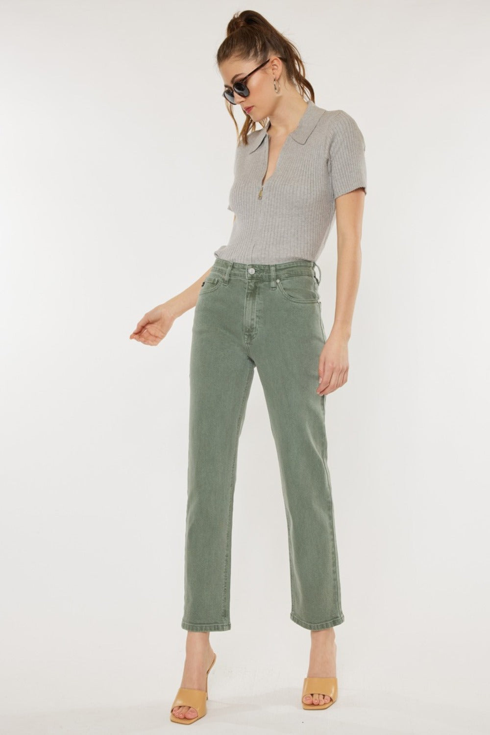 Kancan Ultra High Rise Straight Jeans Bottoms Bottoms Clothing Kancan Pants Ship from USA Women Trendsi https://www.cyberehub.com