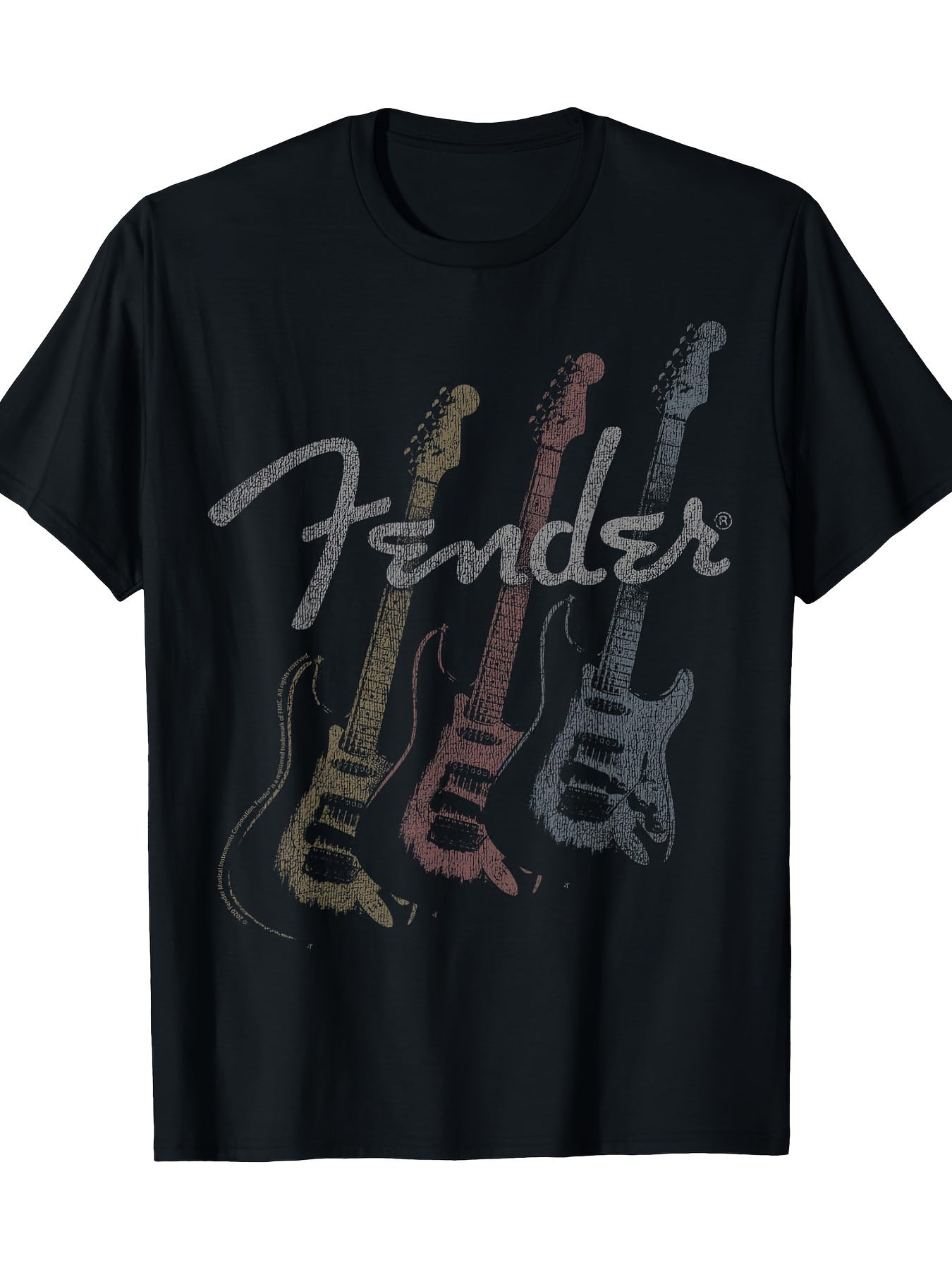 Stacked Guitar Faded T-shirt Apparel/Shirt/Graphic Shirt SNULLO https://www.cyberehub.com