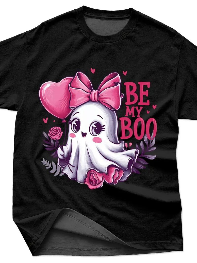 Women's Printed Short Sleeved Shirt Black Apparel/Shirt/Graphic Shirt SNULLO https://www.cyberehub.com