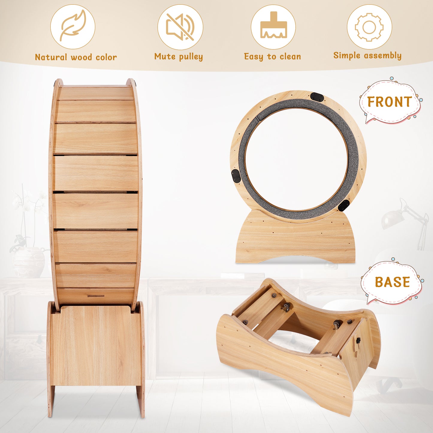 Cat Exercise Wheel – Running, Spinning, and Scratching Fun, Cat Treadmill with Carpeted Runway, Kitty Cat Sport Toy, Great for Physical Activity and Reducing Boredom Giga GNJ Home Home & Garden Giga https://www.cyberehub.com