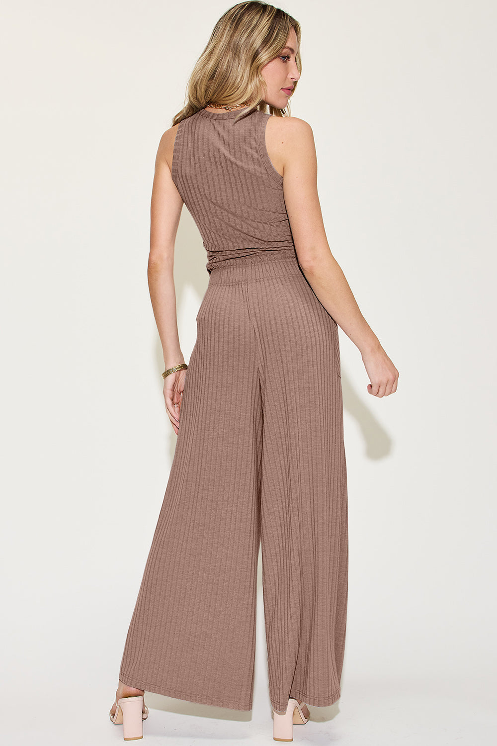 Basic Bae Full Size Ribbed Tank and Wide Leg Pants Set Apparel/Tops Basic Bae Ship from USA TikTok Tops Trendsi USPS Walmart Walmart Apparel Trendsi https://www.cyberehub.com