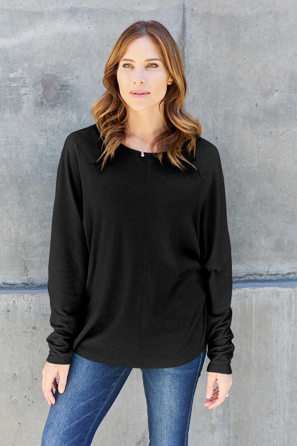 Double Take Full Size Round Neck Long Sleeve T-Shirt Apparel/Tops Double Take Outlets 2.20-3.30 Ship from USA TikTok Tops Trendsi USPS Walmart Walmart Apparel Trendsi https://www.cyberehub.com