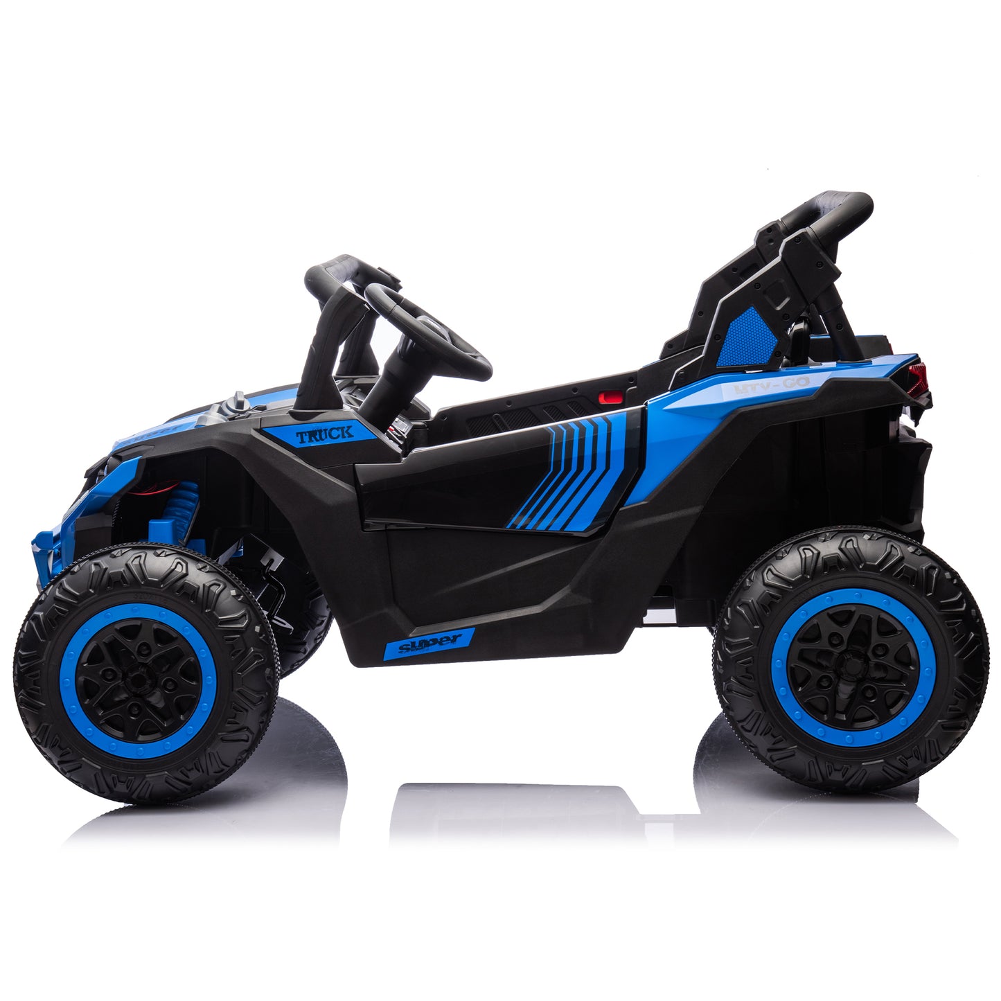 24V Two-Seater Kids Ride On UTV W/Parents Remote Control,Four-Wheel Suspension,Slow Start,Large wheel design,Anti-collision bar,Storage space,Music,USB,Bluetooth,Volume control,LED lights for Kids 3+. Giga Kids Out of stock Toys Giga https://www.cyberehub.com