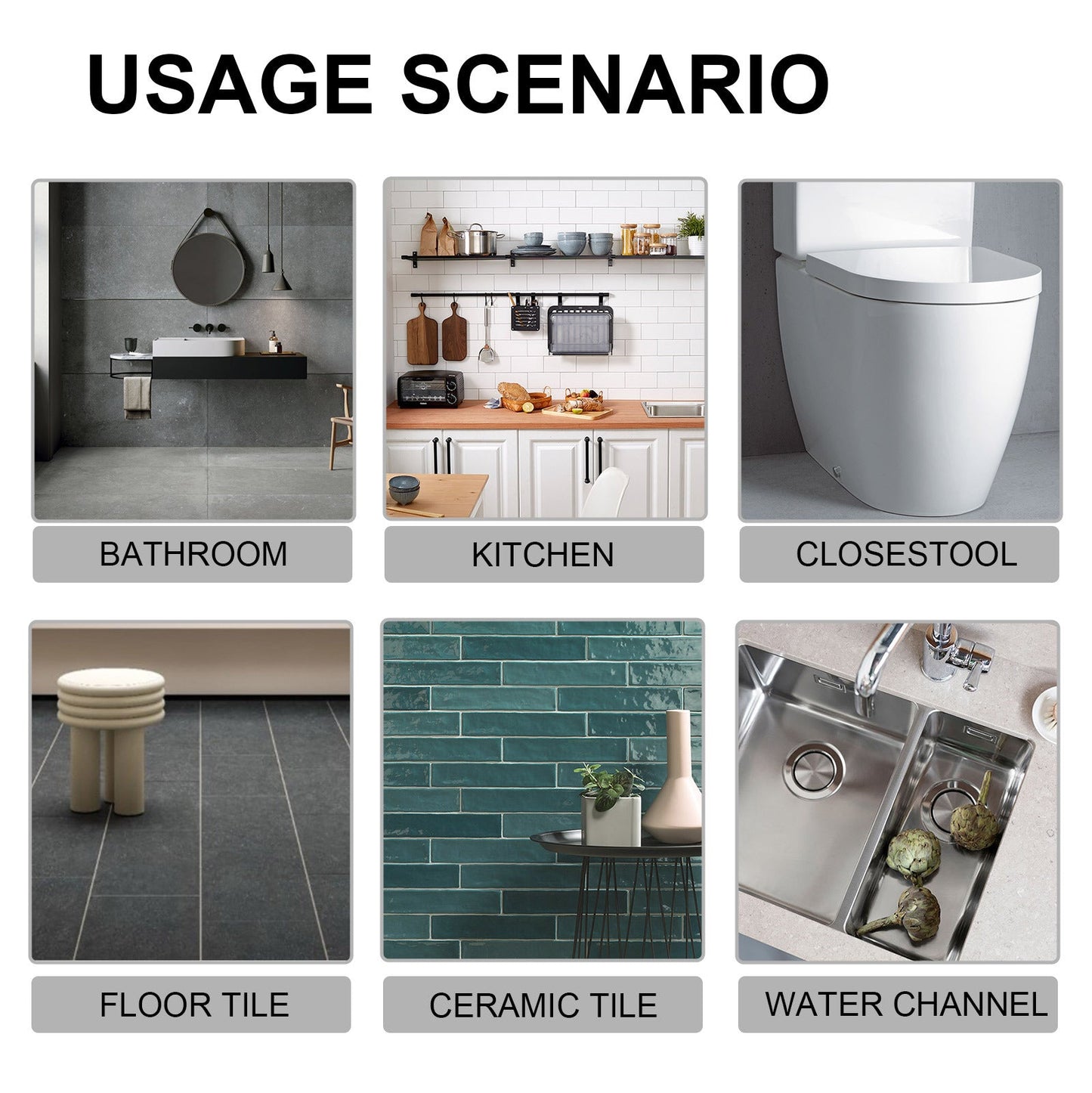 Ceramic Tile Gap Repair Adhesive Beauty Sealant Adhesive Home & Garden Home Goods Under 10 UniversalMaax https://www.cyberehub.com