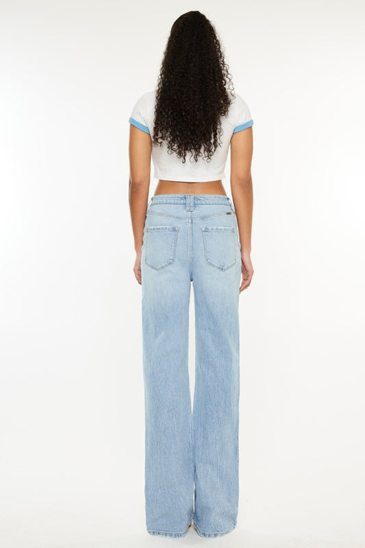 Kancan Distressed High Waist Straight Jeans Bottoms Bottoms Clothing Kancan Ship from USA Women Trendsi https://www.cyberehub.com