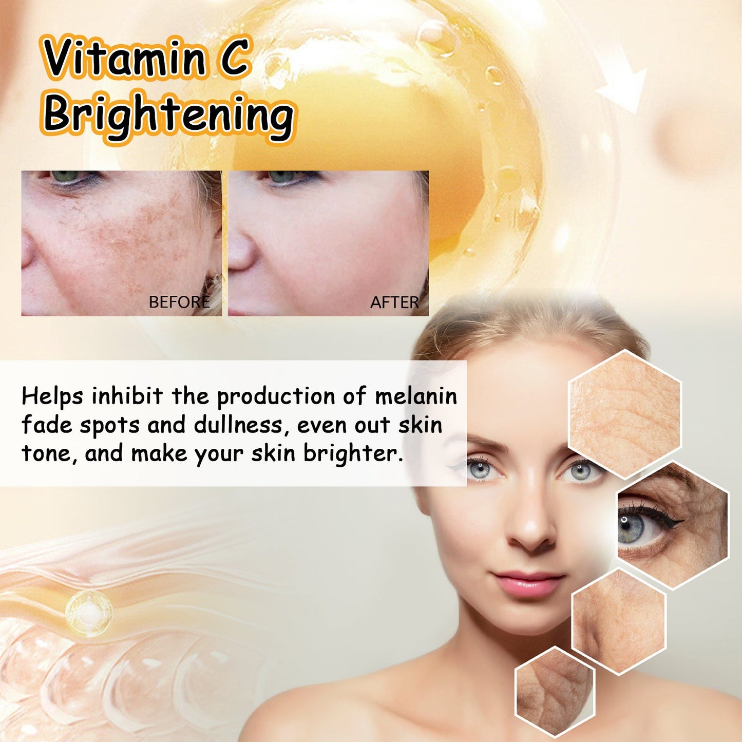Moisturizing And Brightening Vitamin C Moisturizing Face Cream Health & Beauty Health & Beauty Under 10 UniversalMaax https://www.cyberehub.com