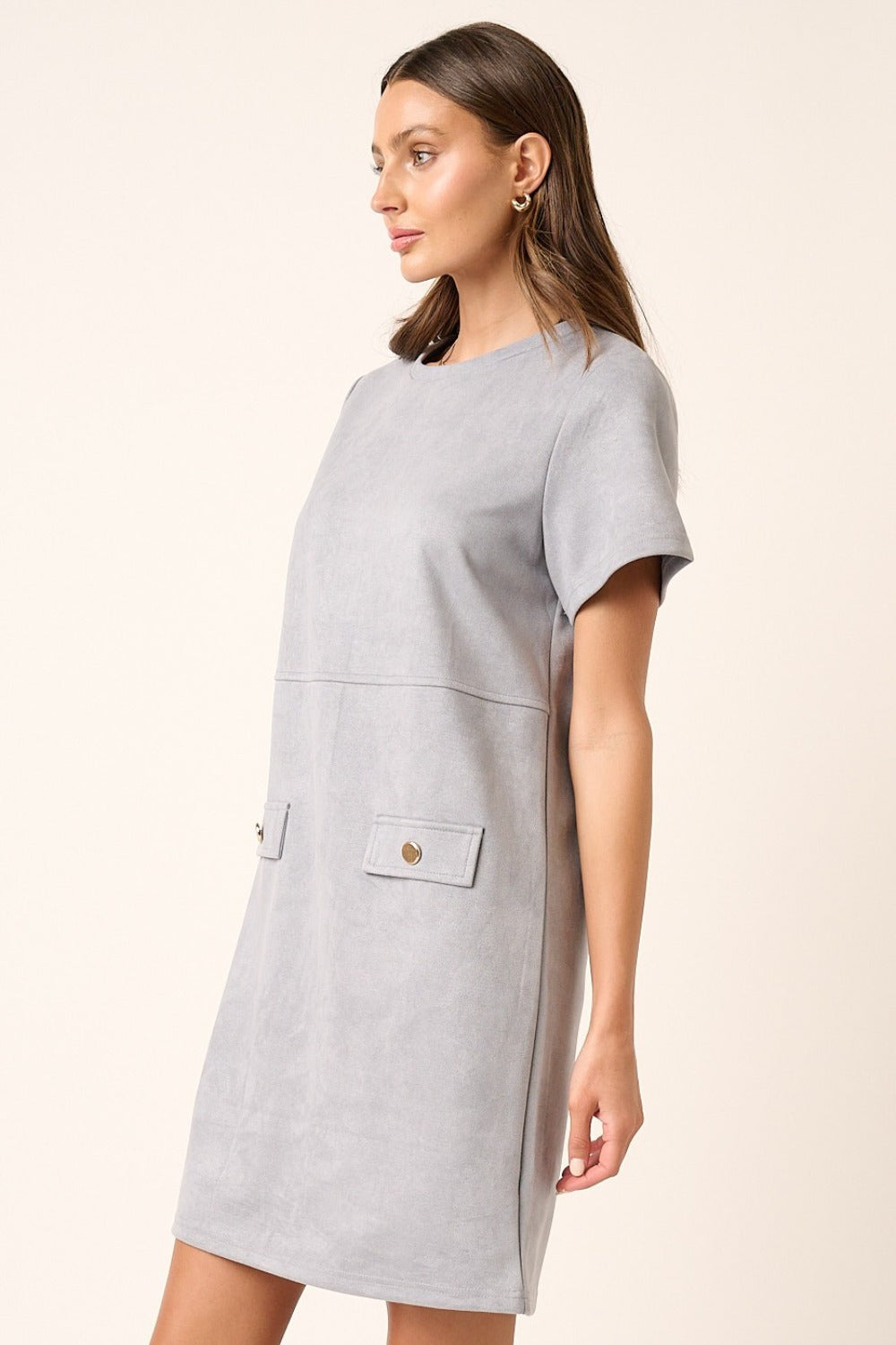 Mittoshop Suede Short Sleeve Mini Dress Apparel/Dress Dress Mittoshop Ship from USA TikTok Trendsi USPS Walmart Walmart Apparel Trendsi https://www.cyberehub.com