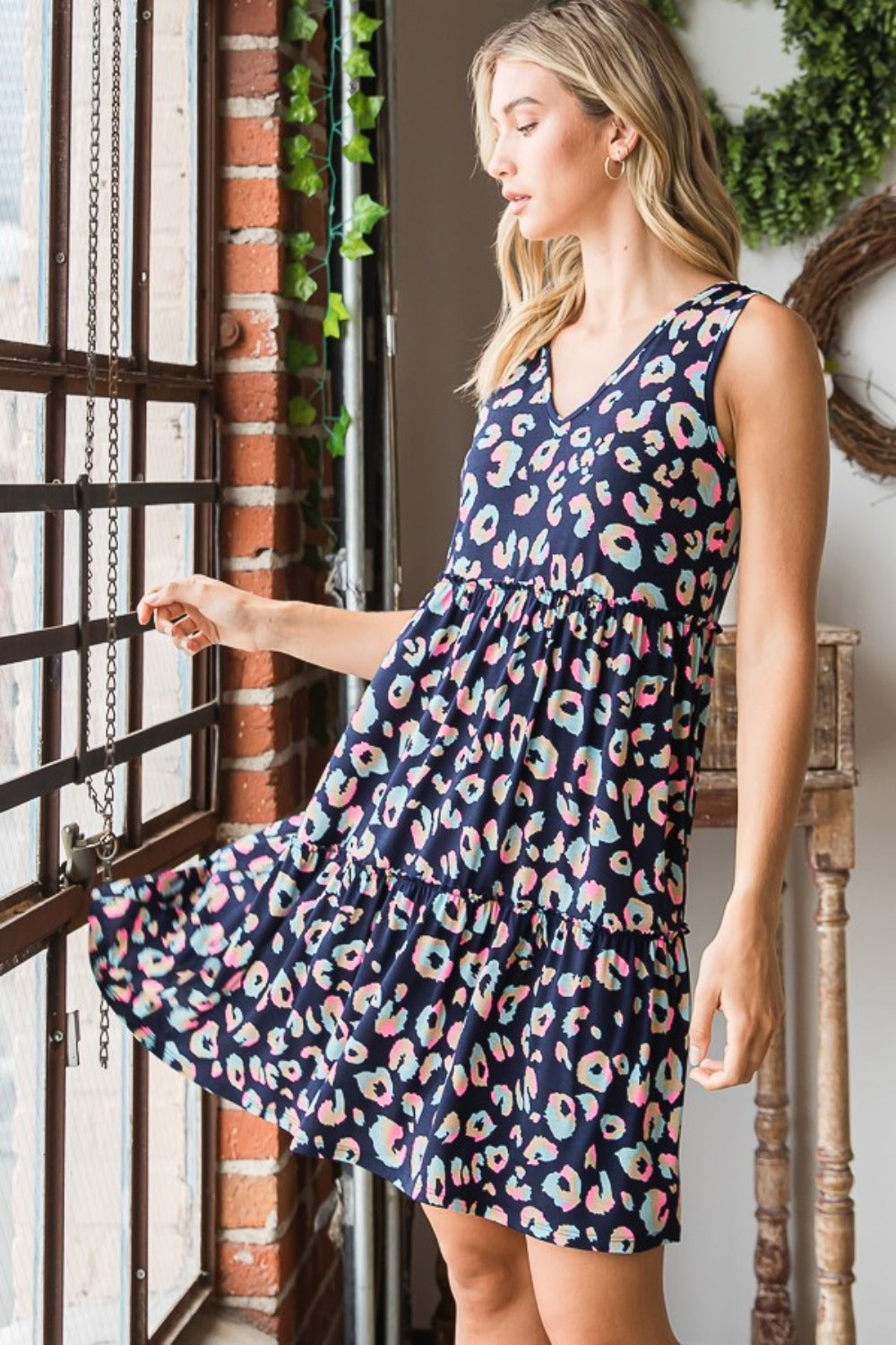 Heimish Full Size Leopard V-Neck Ruffled Tank Dress Apparel/Dress Dress Heimish Ship from USA TikTok Trendsi USPS Walmart Walmart Apparel Trendsi https://www.cyberehub.com