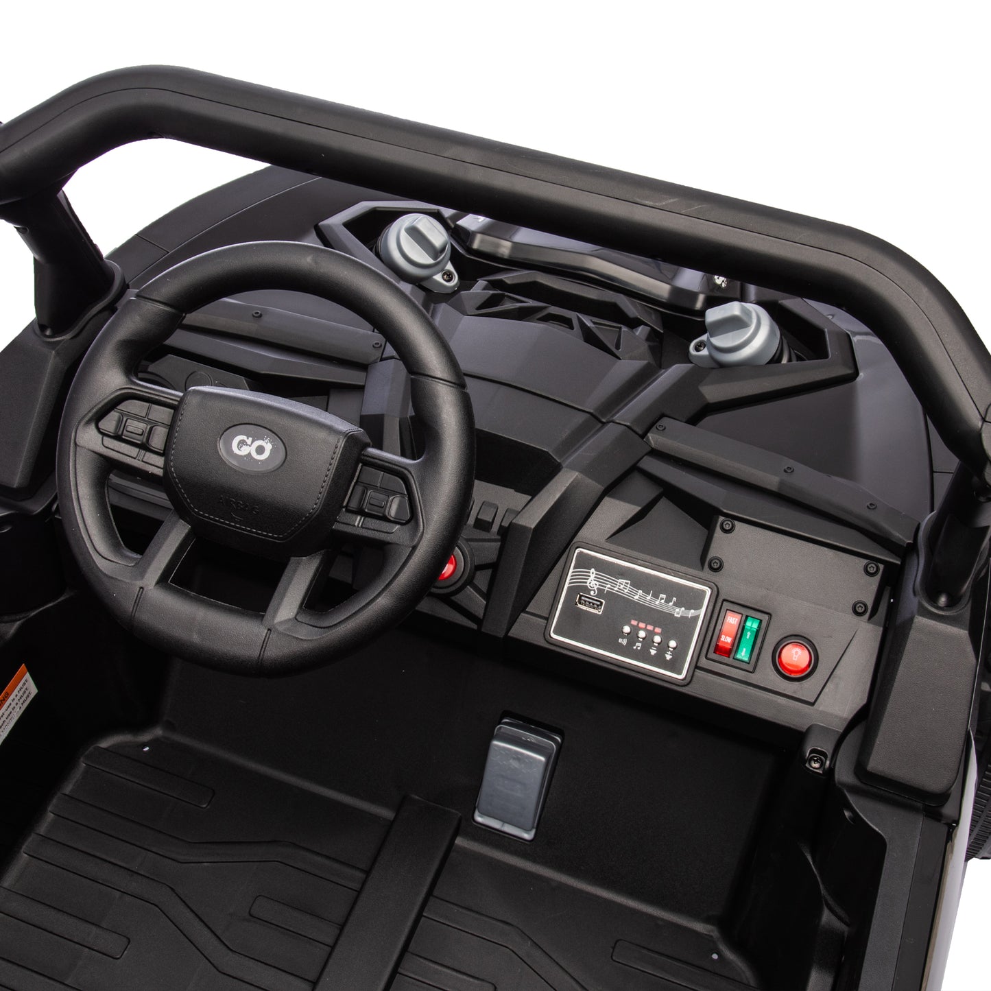 24V Two-Seater Kids Ride On UTV W/Parents Remote Control,Four-Wheel Suspension,Slow Start,Large wheel design,Anti-collision bar,Storage space,Music,USB,Bluetooth,Volume control,LED lights for Kids 3+. Giga Kids Toys Giga https://www.cyberehub.com