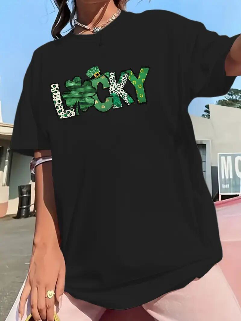 Women's Graphic T-Shirt: Stylish Black Printed Short Sleeve Top Apparel/Shirt/Graphic Cj Graphic Shirt SNULLO Yodel SNULLO https://www.cyberehub.com