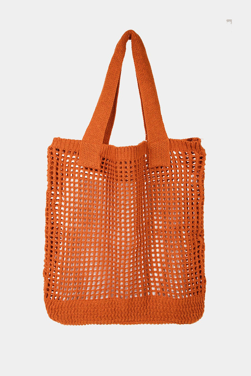 Fame Pointelle Knit Crochet Tote Bag Ru One Size Fame Accessories Ship from USA TikTok USA Trendsi https://www.cyberehub.com
