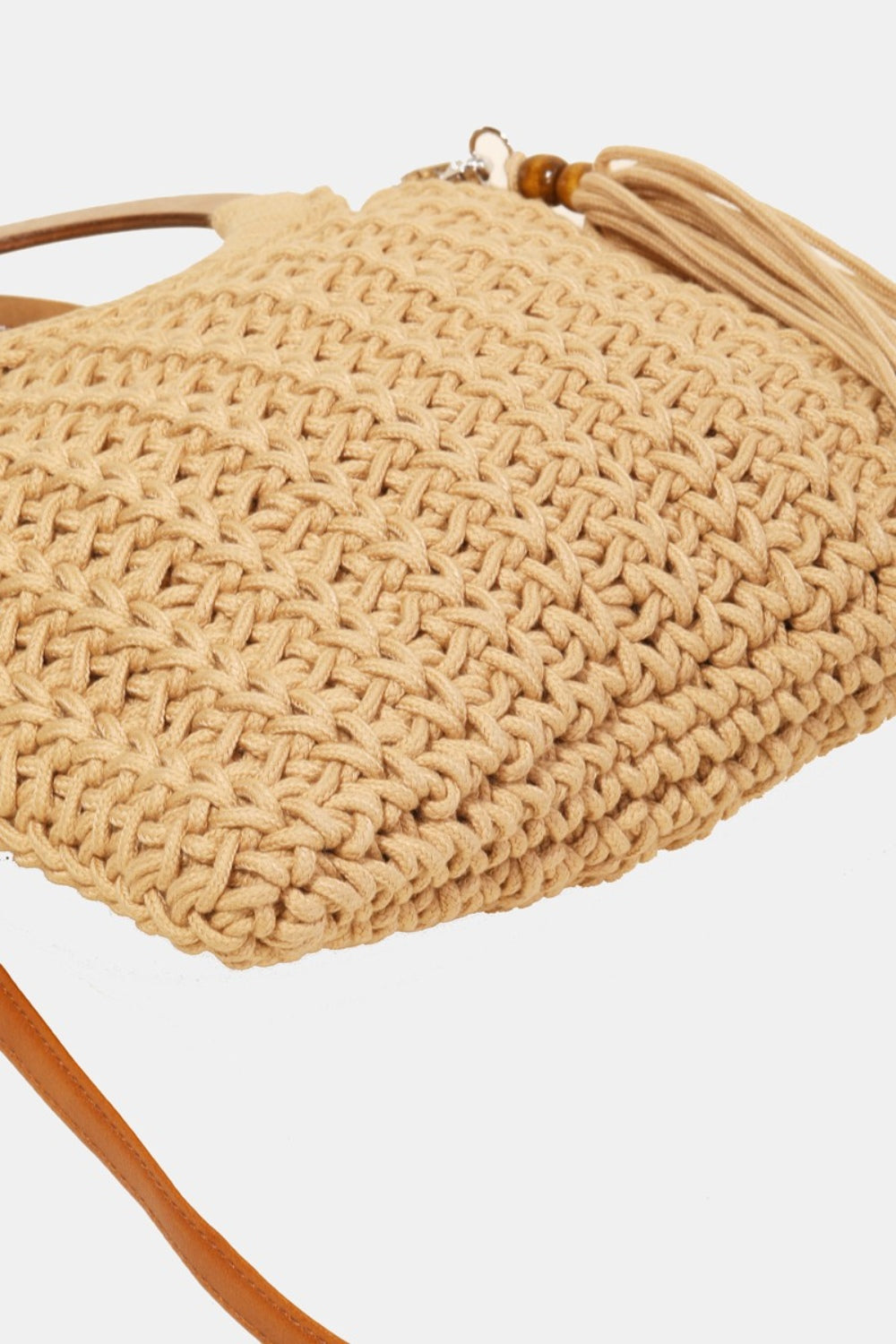 Fame Crochet Knit Convertible Tote Bag with Tassel Fame Accessories Ship from USA TikTok USA Trendsi https://www.cyberehub.com