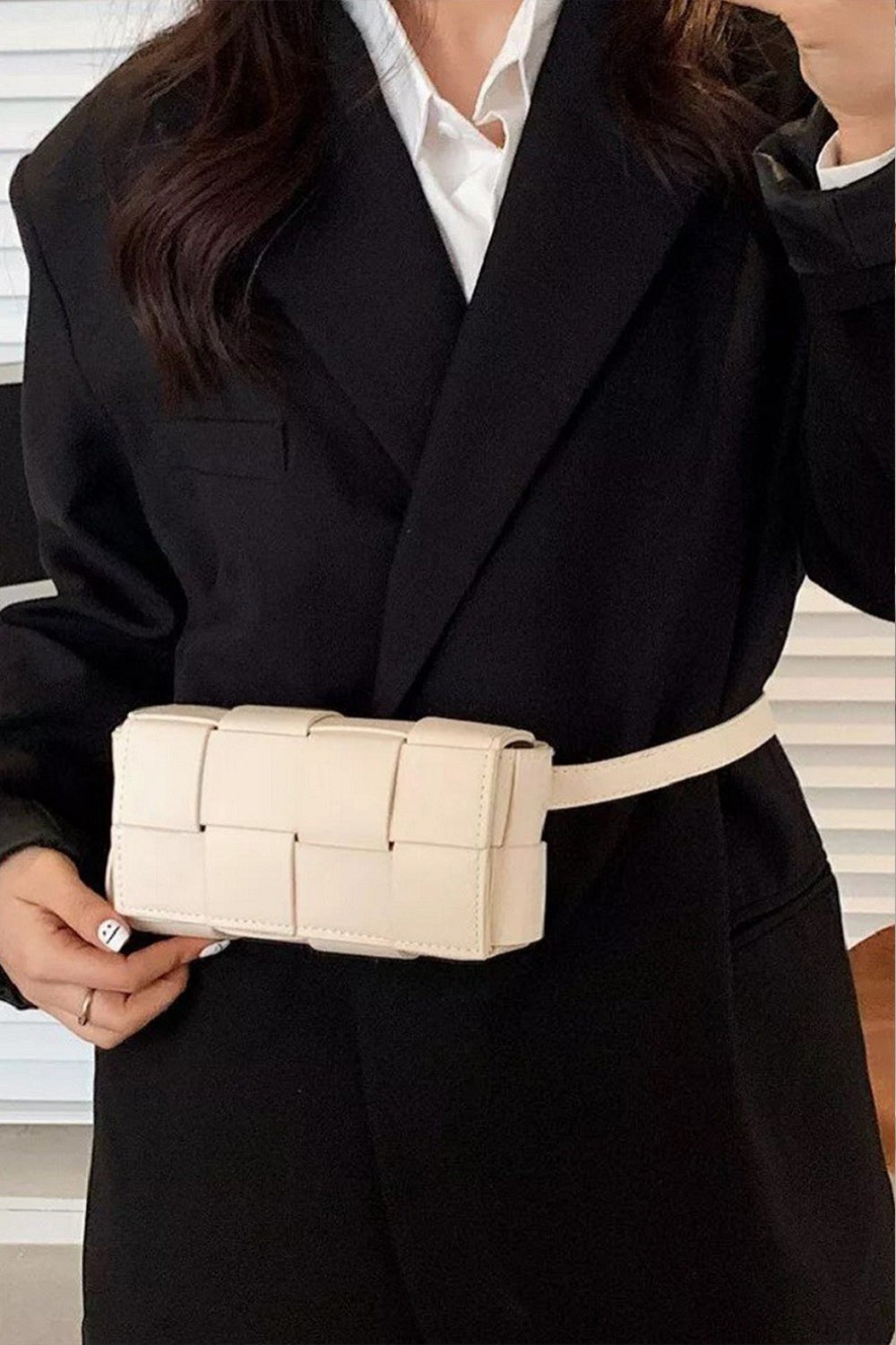 Zenana Vegan Leather Woven Crossbody Bag Ivory One Size Ship from USA TikTok USA Zenana Trendsi https://www.cyberehub.com