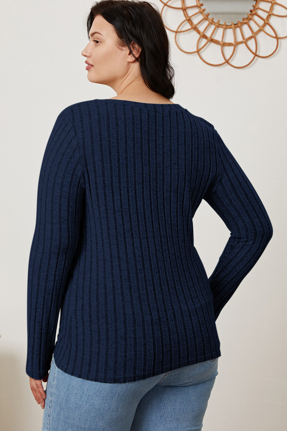 Basic Bae Full Size Ribbed V-Neck Long Sleeve T-Shirt Apparel/Tops Basic Bae Ship from USA TikTok Tops Trendsi USPS Walmart Walmart Apparel Trendsi https://www.cyberehub.com