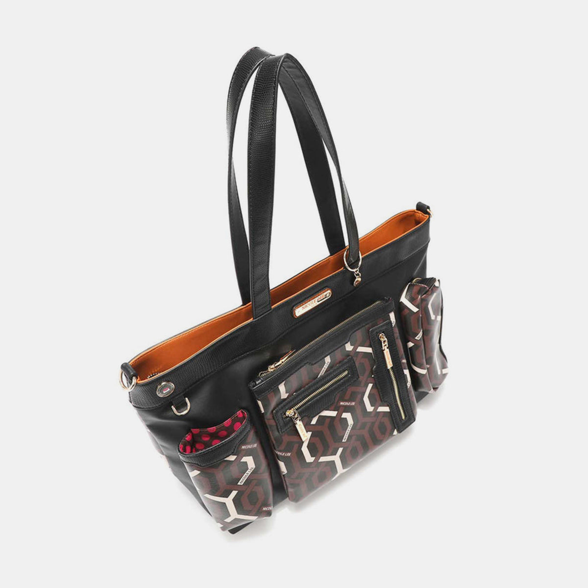 Nicole Lee USA Geometric Pattern Large Handbag Bag Bag Nicole Lee USA Ship from USA Women Trendsi https://www.cyberehub.com