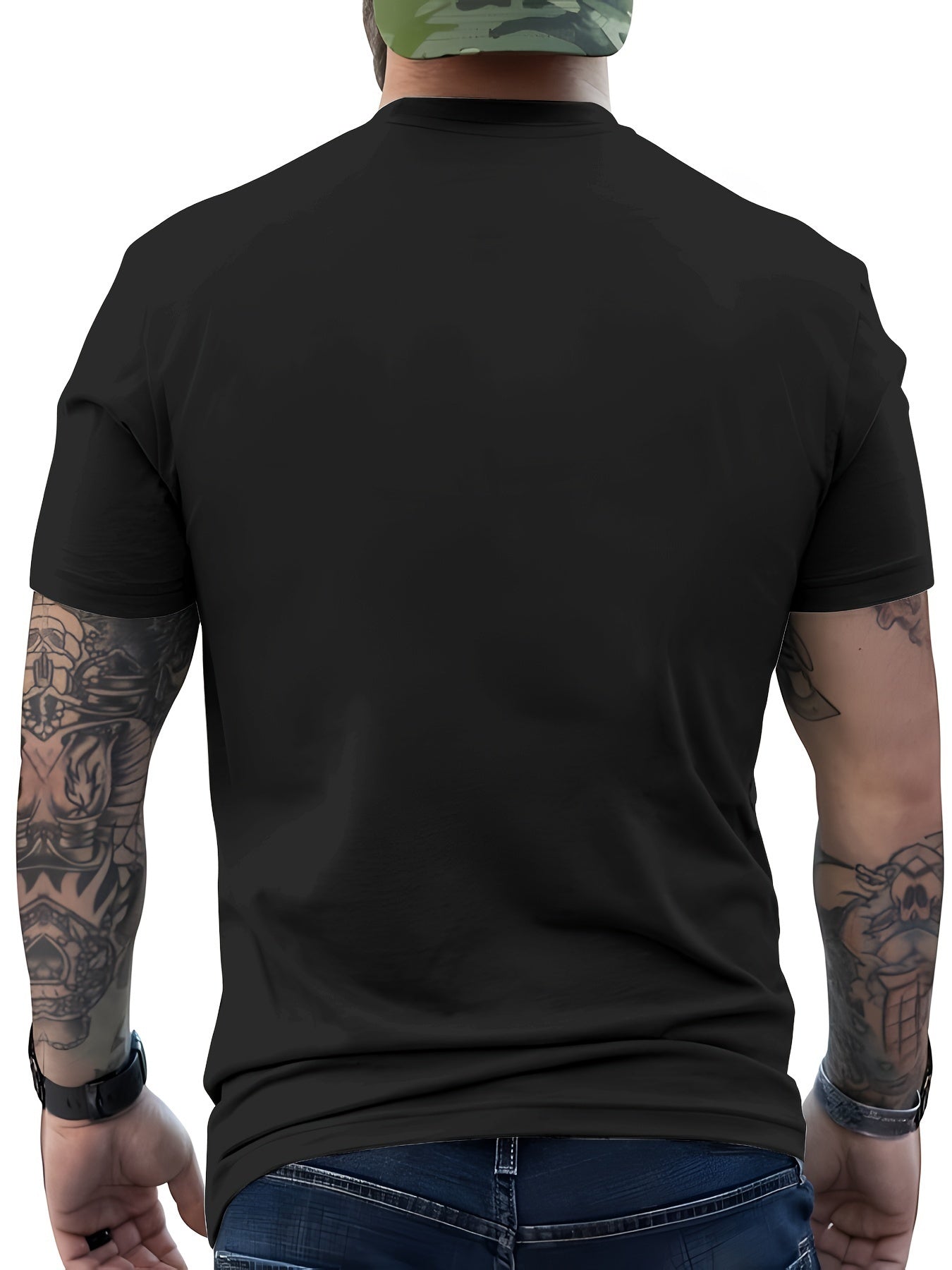 Men's Casual Polyester Round Neck T-shirt With 3D Shark And Halloween Pumpkin Patterns, Fitted Knit Fabric, Slightly Elastic Apparel/Shirt/Graphic Shirt SNULLO https://www.cyberehub.com