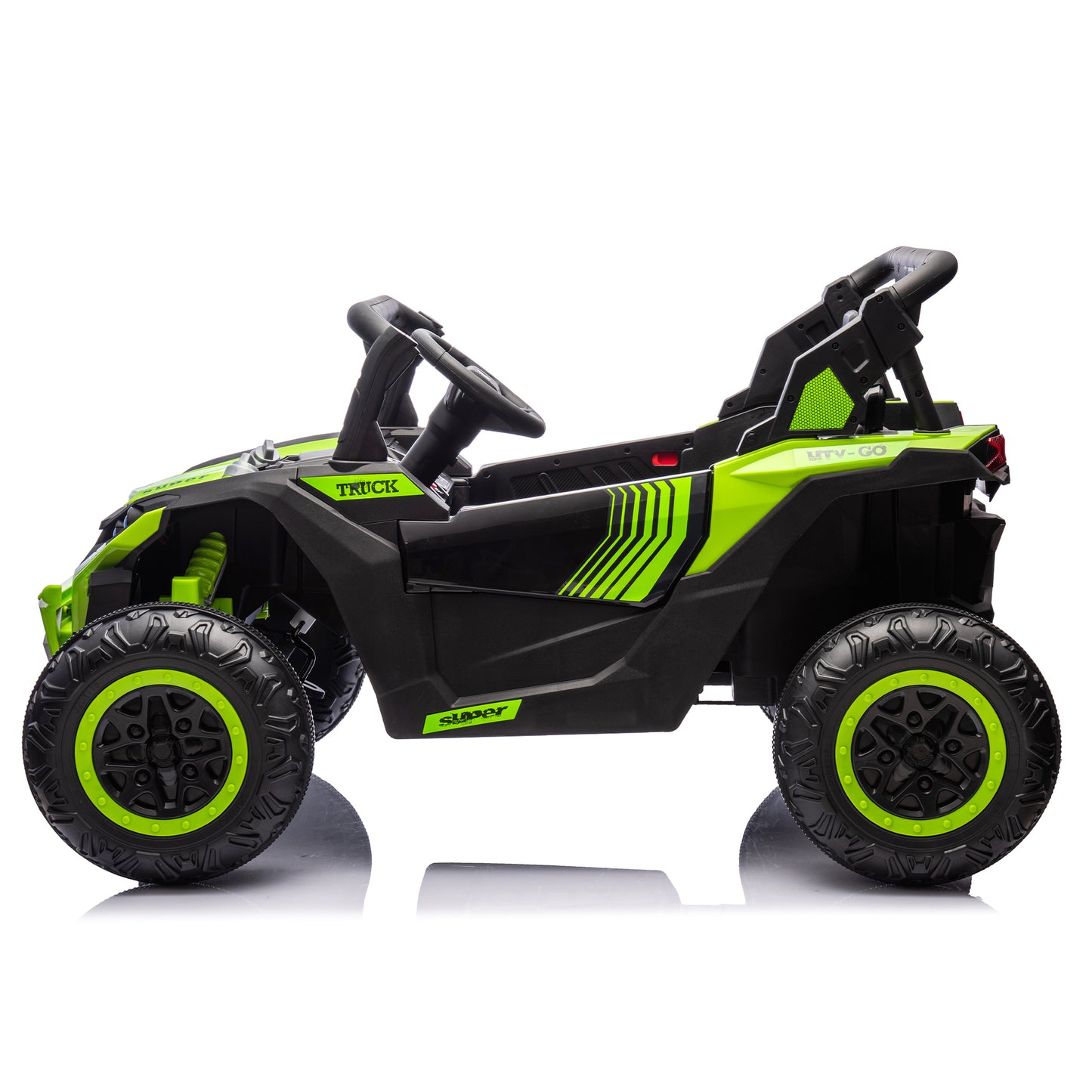 24V Two-Seater Kids Ride On UTV W/Parents Remote Control,Four-Wheel Suspension,Slow Start,Large wheel design,Anti-collision bar,Storage space,Music,USB,Bluetooth,Volume control,LED lights for Kids 3+. Giga Kids Toys Giga https://www.cyberehub.com