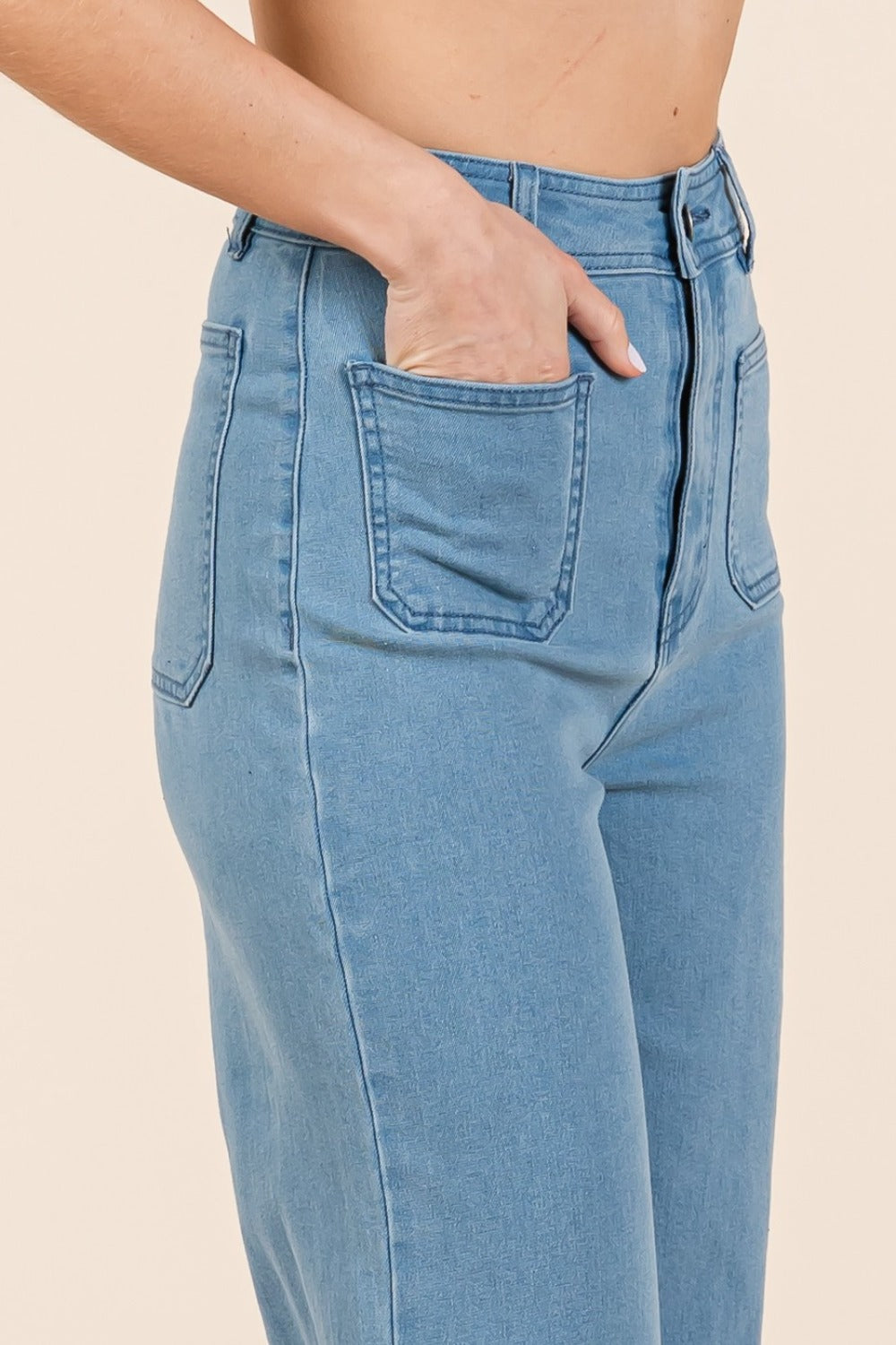 Mittoshop High Waist Wide Leg Jeans Bottoms Bottoms Clothing Mittoshop Pants Ship from USA Women Trendsi https://www.cyberehub.com
