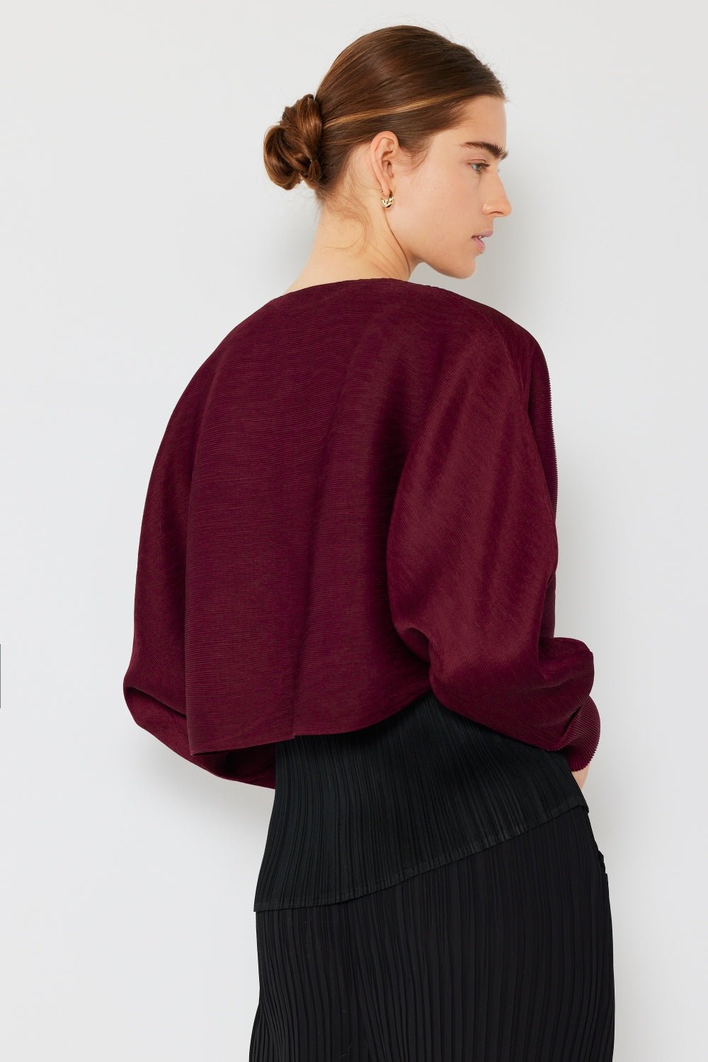 Marina West Swim Rib Pleated Puff Sleeve Bolero Cardigan Shirt Apparel Clothing Tops Marina West Swim Ship from USA Shirts USA Women Trendsi https://www.cyberehub.com