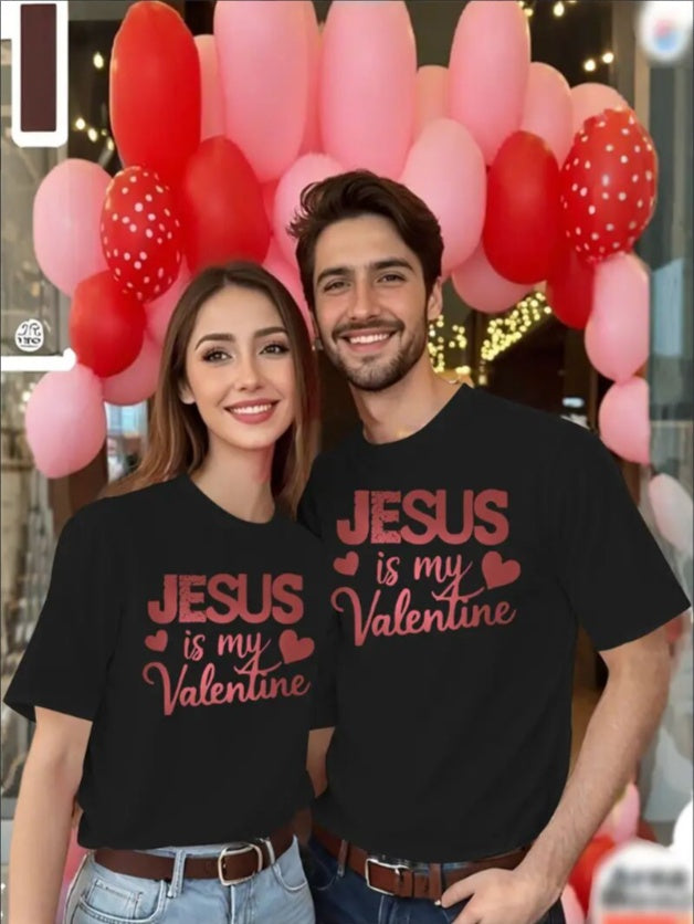 Love Valentine'S Day T-Shirt, Couple T-Shirt, Couple Christmas, Fashion Casual T-Shirt, Short-Sleeved T-Shirt Black Apparel/Shirt/Graphic Shirt SNULLO https://www.cyberehub.com