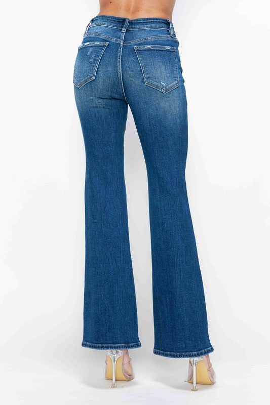bytos Full Size High Rise Bootcut Jeans with Pockets Apparel Apparel bytos Ship from USA TikTok Trendsi Trendsi https://www.cyberehub.com