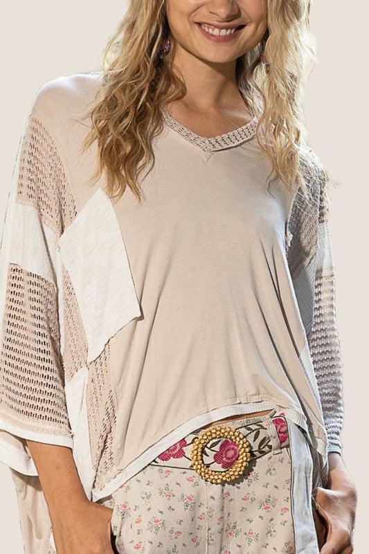 POL High-Low Contrast V-Neck Top Apparel Apparel POL Ship from USA TikTok Trendsi Trendsi https://www.cyberehub.com