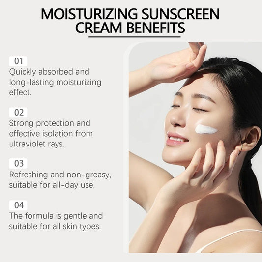 Hoygi Moisturizing Protective Cream Summer Outdoor UV Isolation Protection Refreshing Skin Moisturizing Protective Cream Health Beauty CJ USa USPS Muqe https://www.cyberehub.com