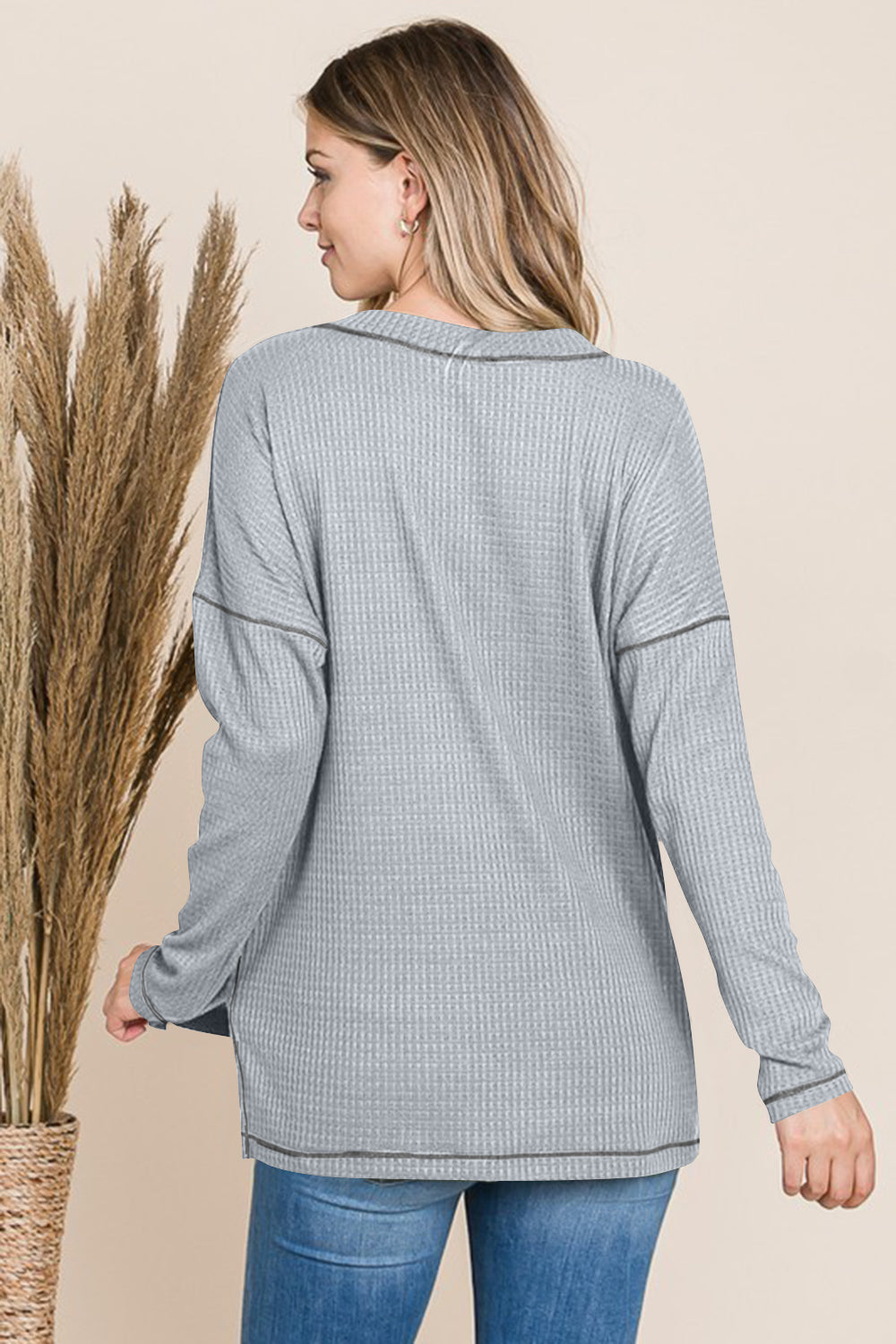 Reborn J V Neck Long Sleeve Top Tops/Jackets/Sweaters Clothing Tops Reborn J Ship from USA TikTok Trendsi USPS Walmart Trendsi https://www.cyberehub.com
