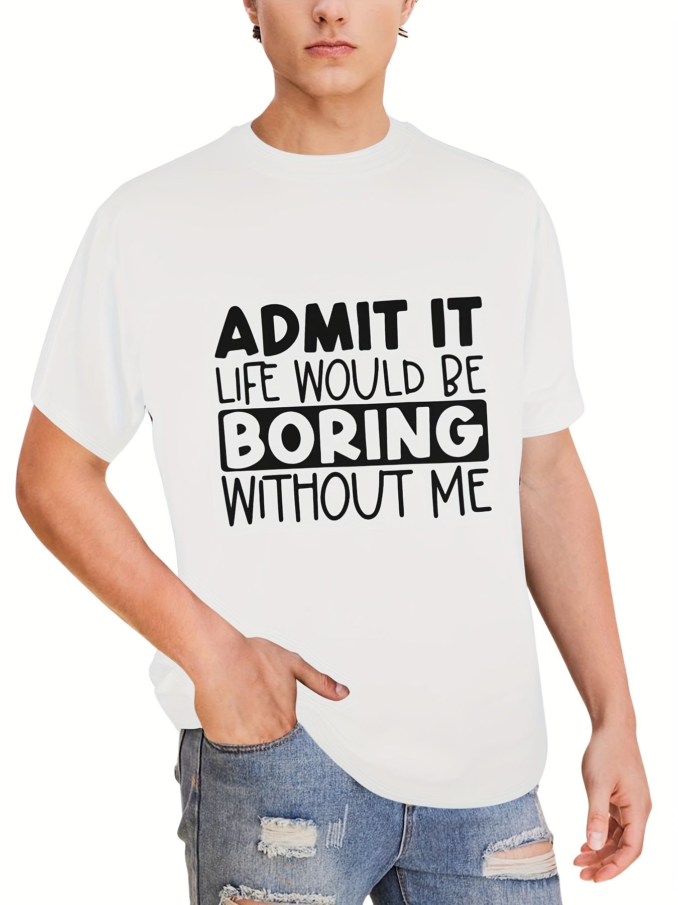 Admit It... Printed T-shirt, Men's T-shirt, Summer Casual Short Sleeved T-shirt Apparel/Shirt/Graphic Shirt SNULLO https://www.cyberehub.com