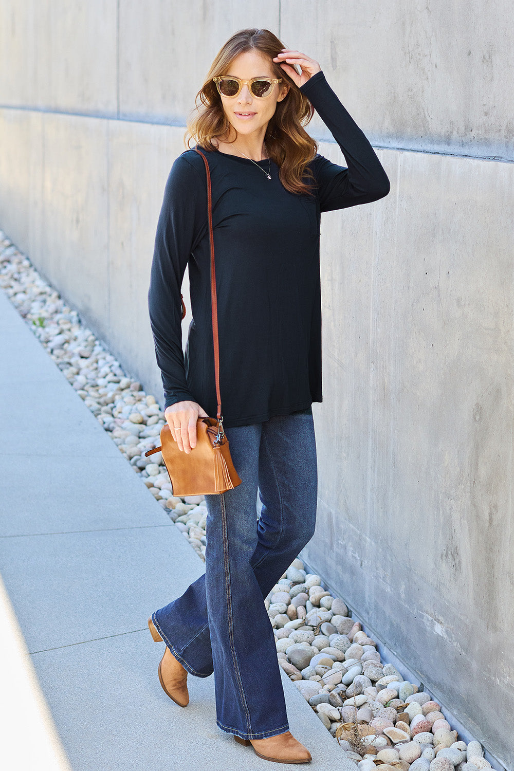 Basic Bae Full Size Round Neck Long Sleeve Top Apparel/Tops Basic Bae Ship from USA TikTok Tops Trendsi USPS Walmart Walmart Apparel Trendsi https://www.cyberehub.com