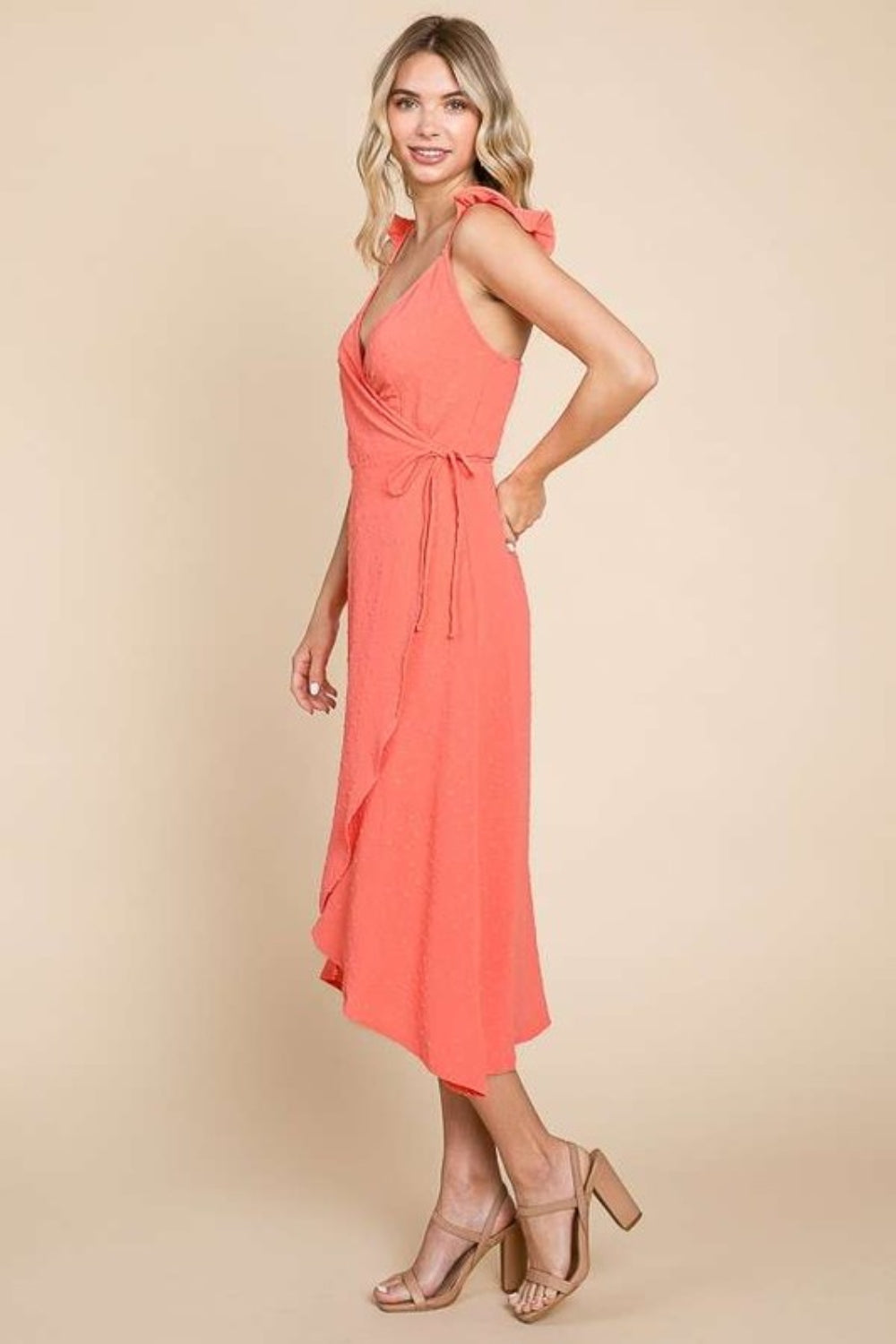 Culture Code Ruffle Detail Surplice Wrap Slip Dress Apparel/Dress Culture Code Dress Ship from USA TikTok Trendsi USPS Walmart Walmart Apparel Trendsi https://www.cyberehub.com