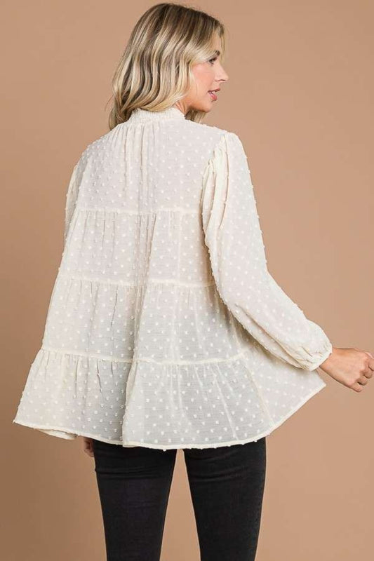 Culture Code Full Size Swiss Dot Smocked Mock Neck Blouse Apparel/Tops Culture Code Ship from USA TikTok Tops Trendsi USPS Walmart Walmart Apparel Trendsi https://www.cyberehub.com