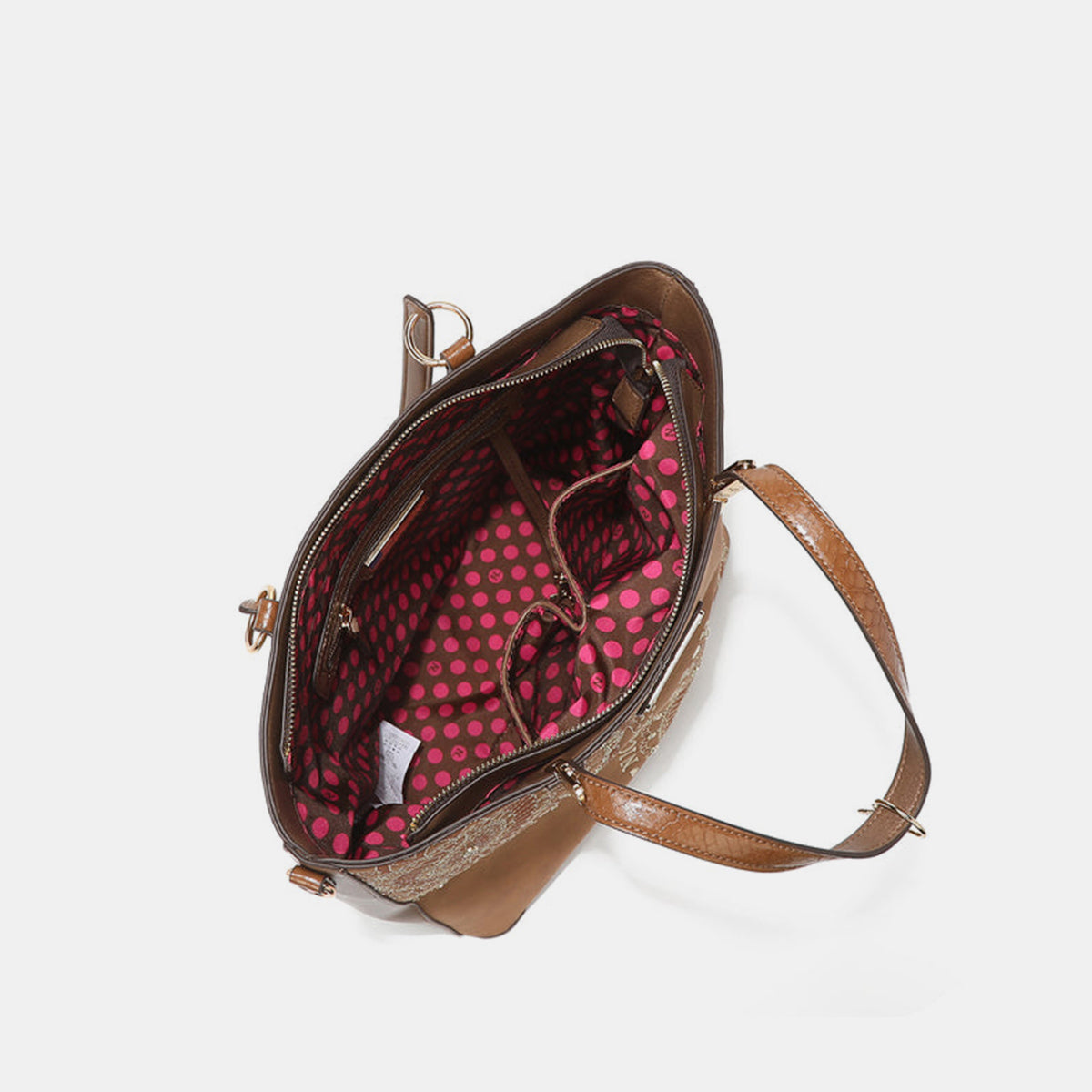 Nicole Lee USA Metallic Stitching Embroidery Inlaid Rhinestone Tote Bag Nicole Lee USA Ship from USA TikTok USA Trendsi https://www.cyberehub.com