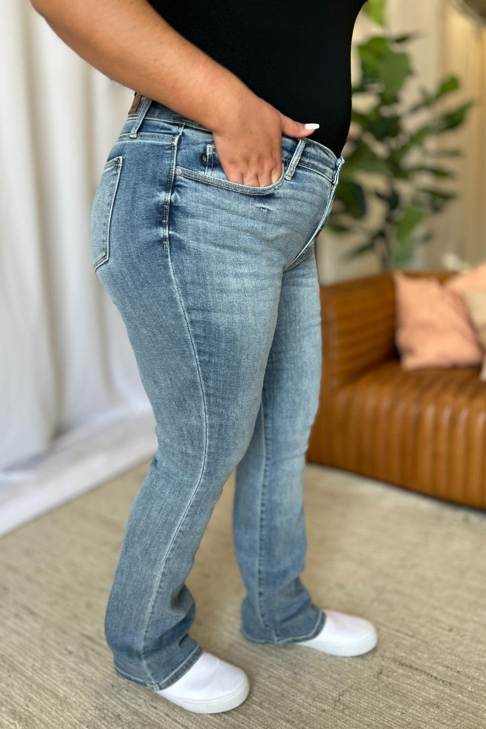 Judy Blue Full Size Medium Rise Bootcut Jeans Bottoms Bottoms Clothing Judy Blue Ship from USA Women Trendsi https://www.cyberehub.com