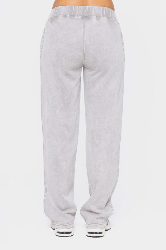 Mono B Elastic Waist Fleece Pants with Pockets Apparel Featured MONO B Ship from USA Tiktok Trendsi USA USPS Walmart Trendsi https://www.cyberehub.com