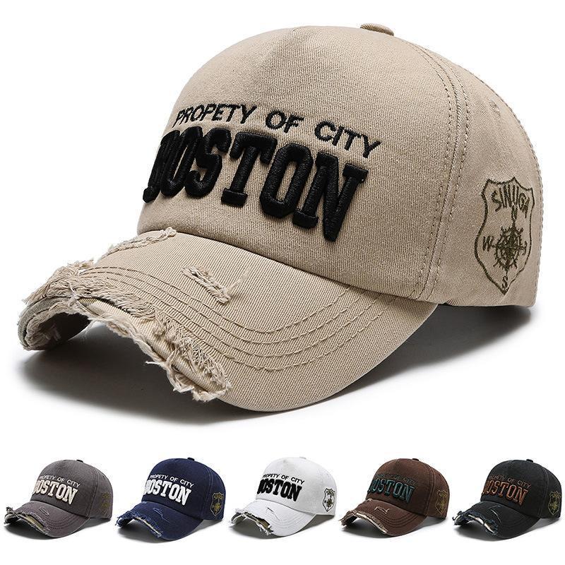 Women's Fashion Embroidered Ripped Cool Baseball Hat Apparel/Hat CJ Hat Ship From China CJ https://www.cyberehub.com
