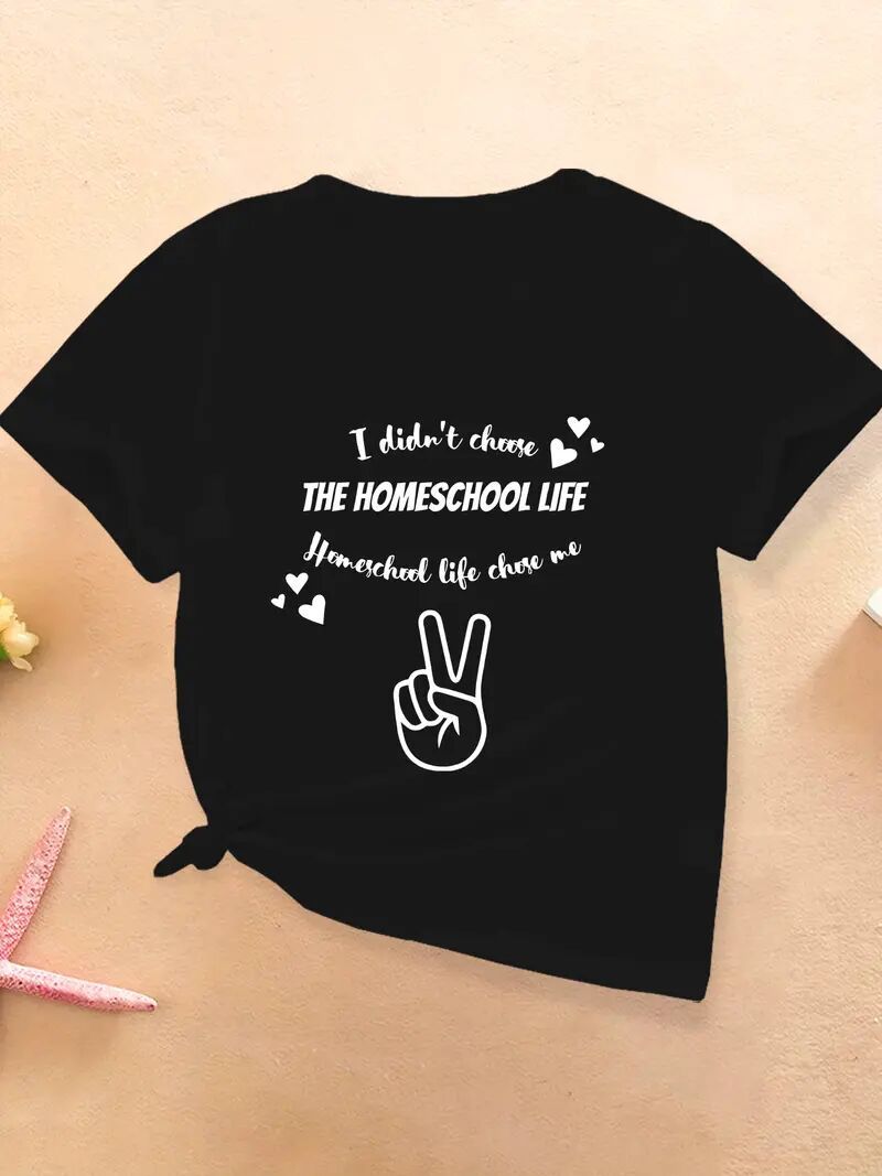 Women's Graphic T-Shirt - Stylish Black Printed Short Sleeves Black Apparel/Shirt/Graphic Cj Graphic Shirt SNULLO Yodel SNULLO https://www.cyberehub.com