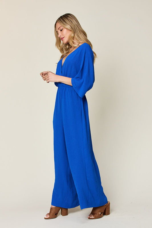 Double Take Full Size Surplice Wide Leg Jumpsuit with Pockets Apparel/Tops Double Take Ship from USA TikTok Tops Trendsi USPS Walmart Walmart Apparel Trendsi https://www.cyberehub.com