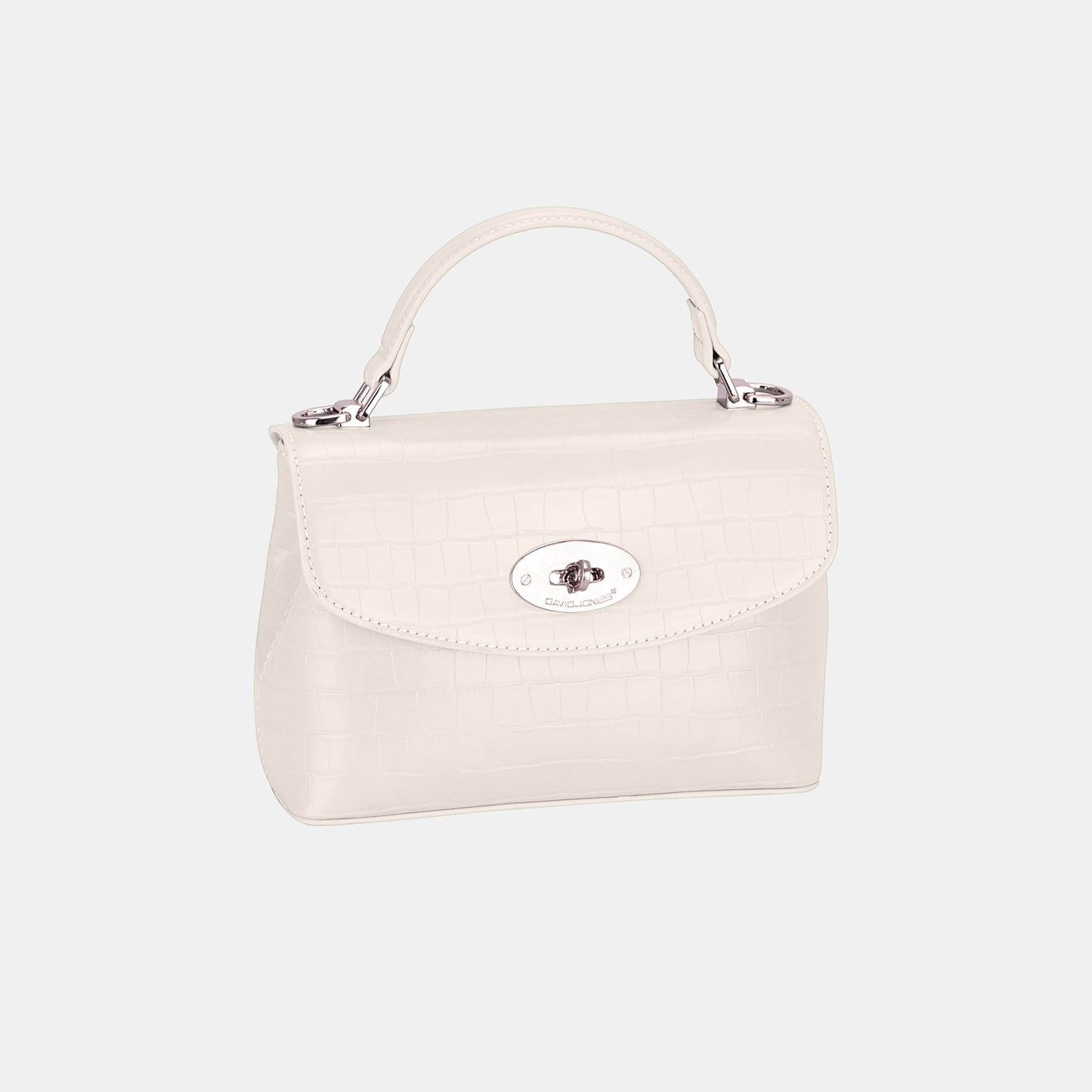 David Jones Texture PU Leather Handbag Creamy White One Size David Jones Ship from USA TikTok USA Trendsi https://www.cyberehub.com