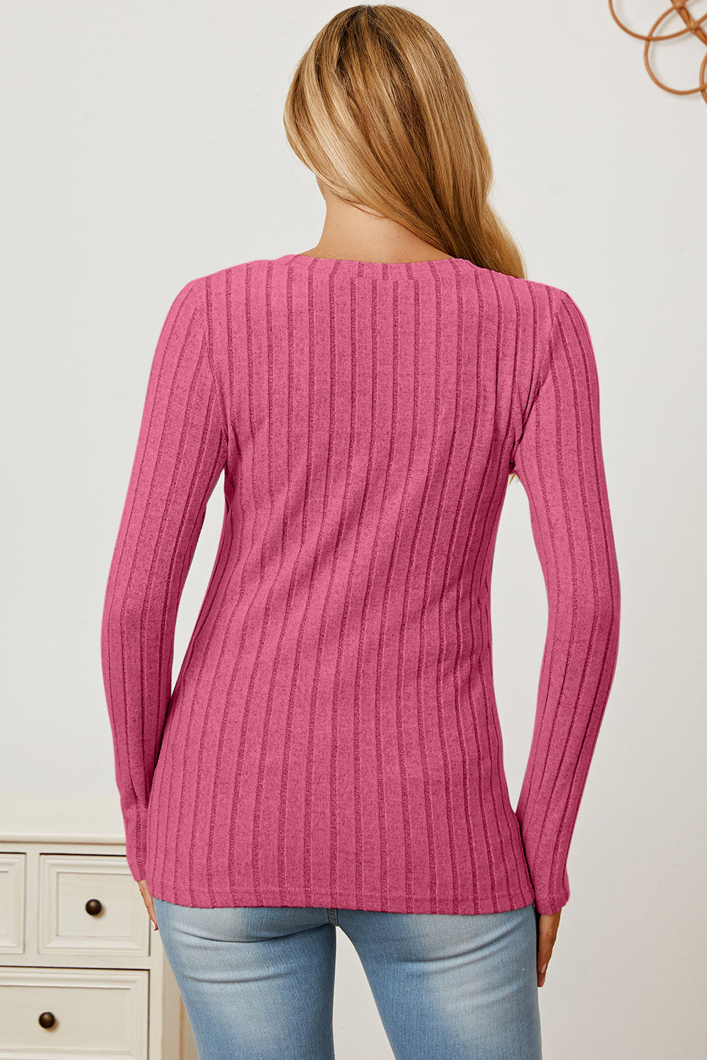 Basic Bae Full Size Ribbed V-Neck Long Sleeve T-Shirt Apparel/Tops Basic Bae Ship from USA TikTok Tops Trendsi USPS Walmart Walmart Apparel Trendsi https://www.cyberehub.com