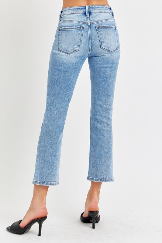 RISEN Full Size Low Rise Crop Slim Straight Jeans Bottoms Bottoms Clothing RISEN Ship from USA Women Trendsi https://www.cyberehub.com
