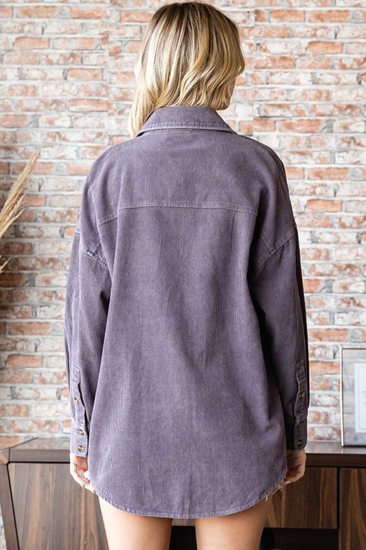 First Love Washed Corduroy Button Down Long Sleeve Shirt Tops/Jackets/Sweaters Clothing Tops First Love Ship from USA TikTok Trendsi USPS Walmart Trendsi https://www.cyberehub.com
