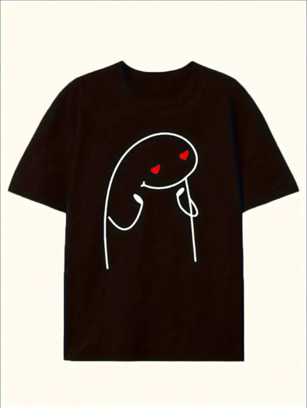 Love Valentine'S Day T-Shirt, Couple T-Shirt, Couple Christmas, Fashion Casual T-Shirt, Short-Sleeved T-Shirt Black Apparel/Shirt/Graphic Shirt SNULLO https://www.cyberehub.com