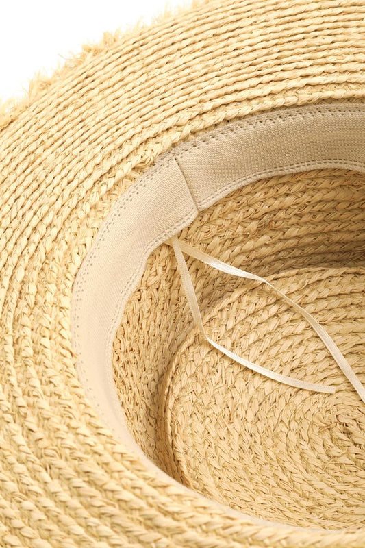 Fame Cutout Woven Straw Hat Fame Accessories Ship from USA TikTok USA Trendsi https://www.cyberehub.com