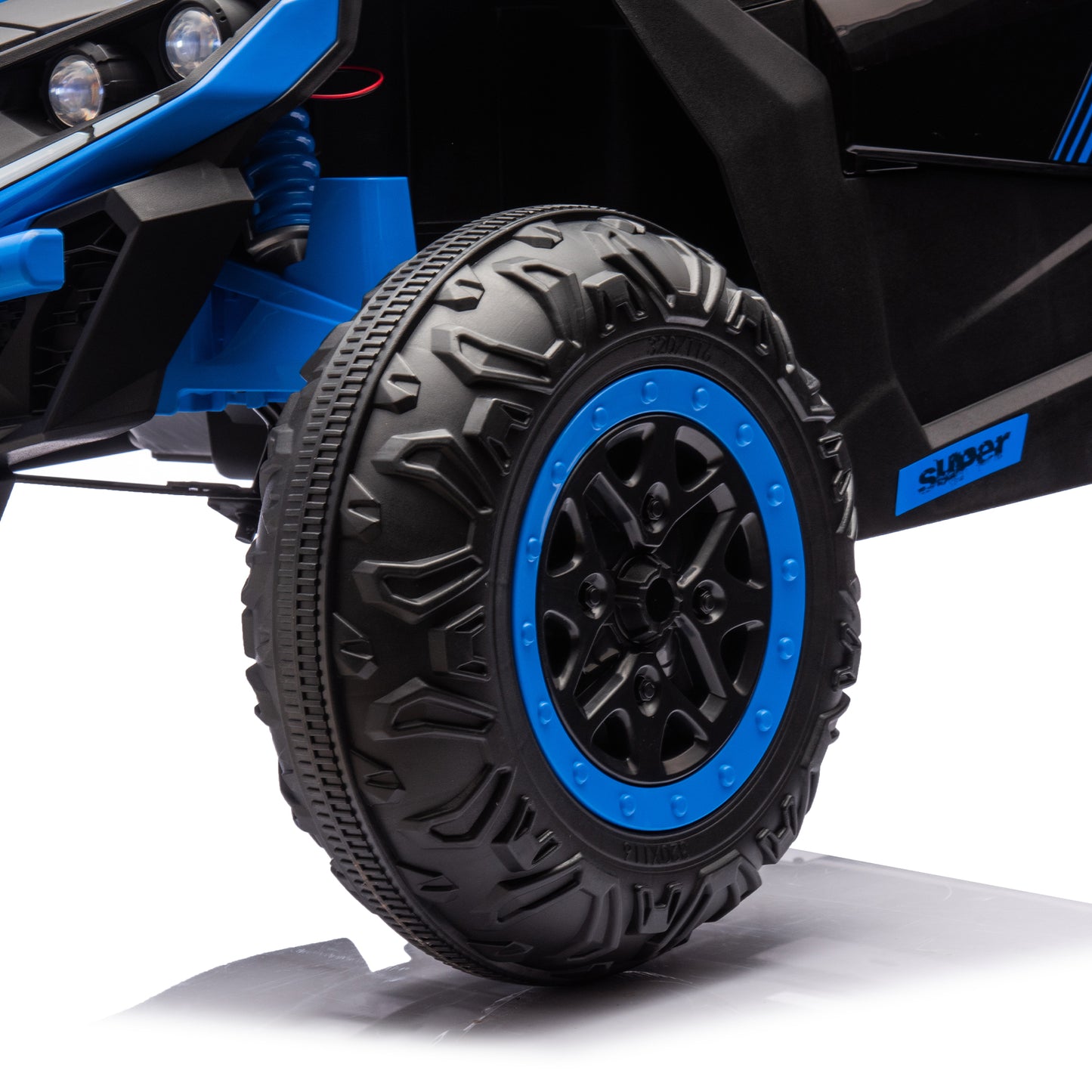 24V Two-Seater Kids Ride On UTV W/Parents Remote Control,Four-Wheel Suspension,Slow Start,Large wheel design,Anti-collision bar,Storage space,Music,USB,Bluetooth,Volume control,LED lights for Kids 3+. Giga Kids Out of stock Toys Giga https://www.cyberehub.com